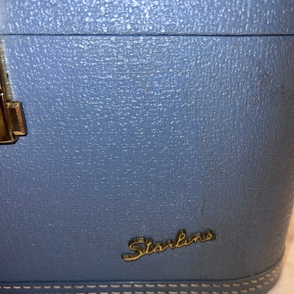 Modern Vintage Storage & Organization Vintage Starline Train Case Blue No Key Poshmark